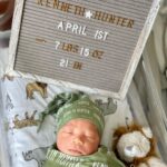 Zakiyah Everette Instagram - He’s here 🤎😊! Kenneth Hunter K 🙏🏾 April 1st 2023 ☁️ My sweet boy is a dream 🌙 Mommy , daddy and big sister are so in love 🤍 Thank you God 🙏🏾 #babyboy #babyHunter #Aries #mysonshine #blackboyjoy #boymom
