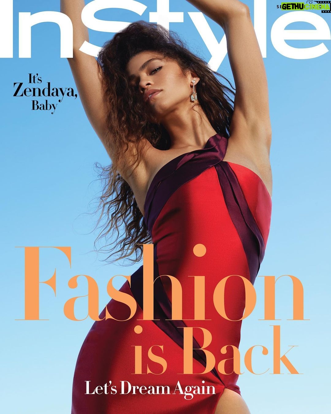 Zendaya Instagram - Thank you @instylemagazine for this very special cover and interview with @osopepatrisse Styled by @luxurylaw Shot by @abdmstudio Makeup by @officialsheiks Hair by @larryjarahsims Wearing @alietteny @mateonewyork