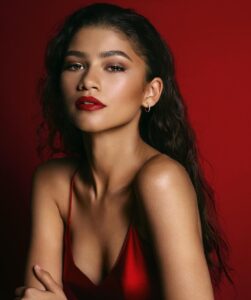 Zendaya Instagram - Lancôme L’absolu Rouge campaign outtake