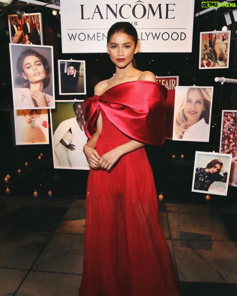 Zendaya Instagram - Thank you @vanityfair and @lancomeofficial for an absolutely magical occasion the other night. Honored to have hosted beside the phenomenal @radhikajones and @ava ♥️