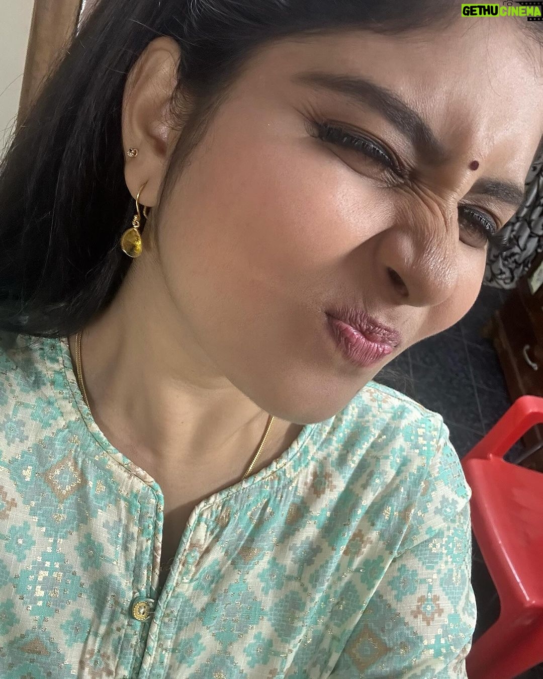 sathya sai krishnan Instagram - Beautiful dress @yazhini.boutique earings @subbus_earrings Chennai, India