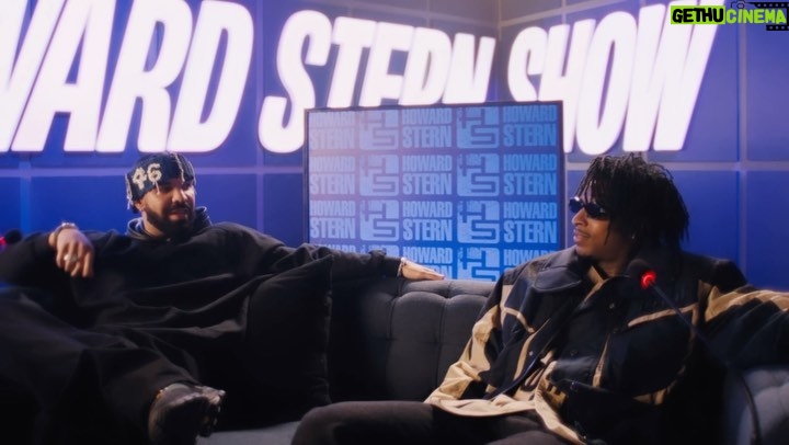 21 Savage Instagram - Absolutely NO filter with the incomparable @sternshow 🥀 thanks for having us