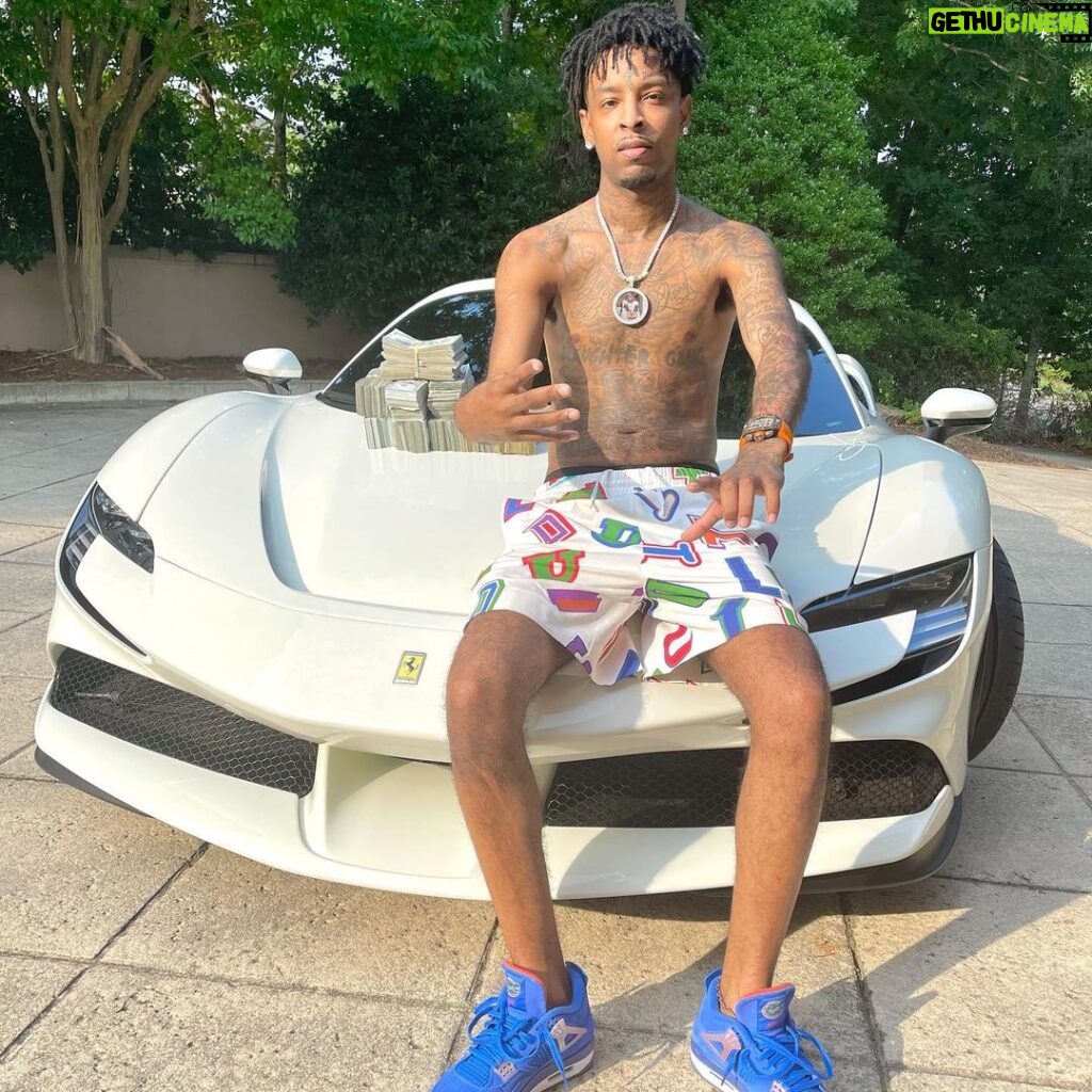21 Savage Instagram - this rarri cost a M play wit them don’t play wit him! Woke not Broke