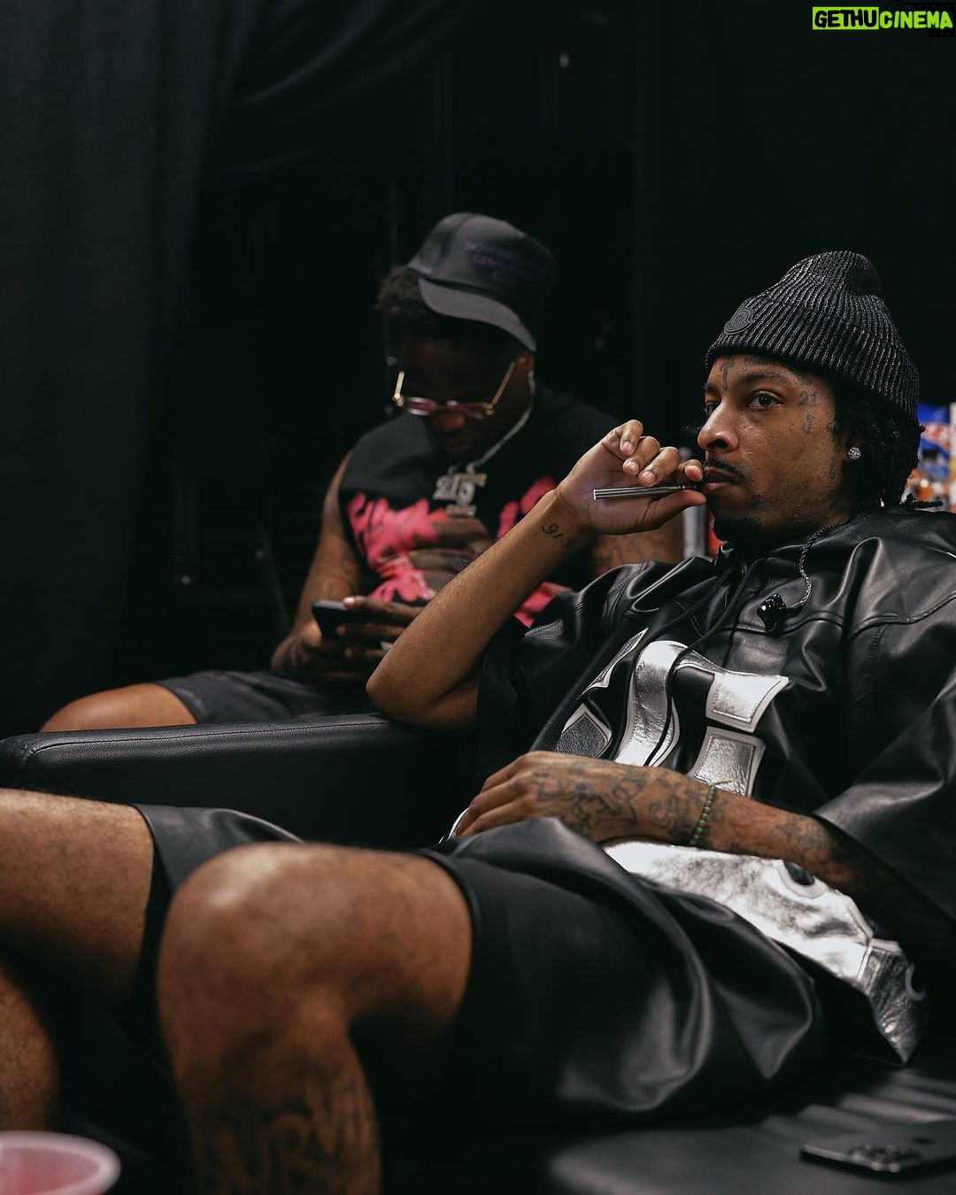 21 Savage Instagram - negativity has to get on a jet to get near me