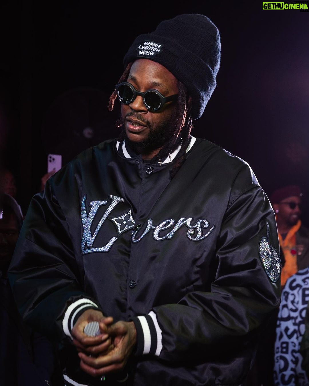 2 Chainz Instagram - Went ahead and got them Pharell LV looks out the way .