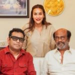 A. R. Rahman Instagram – Celebrating the kind reception of Lal salaam with #superstarrajinikanth , #aishwaryarajinikant and the creative team behind! Thiruvannamalai,tamilnadu