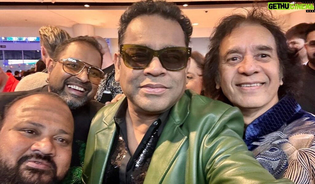 A. R. Rahman Instagram - It’s raining Grammys for India …Congrats Grammy winners #ustadzakirhussain @zakirhq9 (3grammys) @shankar.mahadevan (first Grammy) @kanjeeraselva (first Grammy ) 🇮🇳 🔥