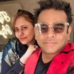 A. R. Rahman Instagram - Lal salaam music release ..wifey makes a rare appearance ..to cheer up the team! #superstar @aishwaryarajini