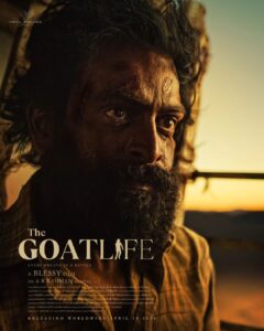 A. R. Rahman Instagram - There is always light at the end of the tunnel. Watch this extraordinary tale of hope on 10.04.2024 @kr_gokul @Stephy_Zaviour @robinjorje @susil.thomas @ranjithambady @vishal_fx84 @prasanthmadhav.artdirector @sunil_ks1 @benny.benyamin @catalyst4movies @talib_m_albaushi @rikaby1 @sreekar.prasad @im_a_s_h_ #TheGoatLife #TheGoatLifeFilm #TheGoatLifeMovie #Aadujeevitham #Blessy #Benyamin #PrithvirajSukumaran #AmalaPaul #JimmyJeanLouis #ARR #PosterRelease #Poster #PrithvirajFanClub #PrithvirajSukumaranFans #OfficialPoster #DesertFilm #Jordan #Kerala #Mollywood #Film #Movie #Cinema