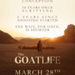 A. R. Rahman Instagram – The long wait gets shorter…
#TheGoatLife hitting the BIG SCREENS worldwide on 28th March, 2024!

#Aadujeevitham #TheGoatLifeOn28thMarch

Telugu Release by @mythriofficial 

@talib_m_albaushi @rikaby1 @kr_gokul @Stephy_Zaviour @robinjorje @susil.thomas @ranjithambady @vishal_fx84 @ajithbabu7 @prince_raphel @prasanthmadhav.artdirector @sunil_ks1 @rikaby1 @sreekar.prasadl @im_a_s_h_ @aafilms.official @mythriofficial @redgiantmovies @hombalefilms @prithvirajproductions