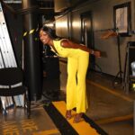 AJ Odudu Instagram - Wearing a Deeper Shade of Yellow on BBUK Late & Live last night💛 Double eviction tonight, who’s getting the cheers? . @bbuk @itvxofficial #bbuk The Big Brother House