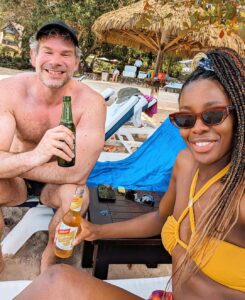 AJ Odudu Instagram - Blue Skies, blue waters and beautiful vibes. 🌴☀️ Jamaica was the best way to start the year! 🇯🇲💚 Ocho Rios, Jamaica