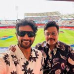 Aadi Saikumar Instagram - World cup fever started in India Pak vs Aus warm ups 🇮🇳