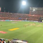 Aadi Saikumar Instagram - Lovely atmosphere for yesterday match at uppal well played @sunrisershyd 🧡