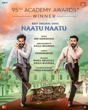 Aadi Saikumar Instagram - Congratulations to @rrrmovie @jrntr @alwaysramcharan @ssrajamouli @mmkeeravani @sipligunjrahul  @chandraboselyricist n entire team a proud moment for Indian cinema 🙌 @aliaabhatt @oliviakmorris