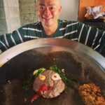 Abareru-kun Instagram – 今日はかわいいハンバーグと即席マッシュポテトにしたよ。