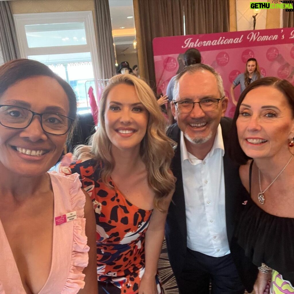 Abby Coleman Instagram - Another amazing event by @smallsteps4hannah for #IWD2023 It’s an honour to support people who are truely making a difference to the DV narrative in Australia. A pleasure to MC together with the powerhouse @margaux_parker…. Not so happy to stand next to the beautifully tall latest ambassador in the last pic!!…. I’m getting platforms next time @lululemans Love you @suzzie61 @greyclarke @fortunasocarrie @_tish_byram Cloudland