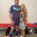Abby Coleman Instagram – Always impressed that you put yourself forward for these things @stavb105 Having never played NRL before and now playing with and against the NRL greats for a good cause! You never drop the ball (actually you did a few times in the game) helping out charities! You were brilliant Stav! Well played @carlwebbfoundation ❤️❤️ Kayo Stadium