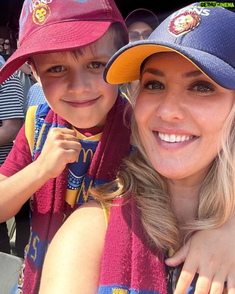Abby Coleman Instagram - What a weekend of Footy…. It’s just a game! It’s a game each son started playing at the age of four and all became obsessed. It’s the game I use to get my sons to start talking. Ask them about score predictions for the weekend and they won’t shut up. It’s a game that is our family time… there is nothing better than cheering on every home game. It’s a game that took us the MCG for our first time @brisbanelions you are one amazing club and I’m gutted for you that you got so close but super proud of the season. Next year is yours 🏆 (the @brisbanebroncos too) So sure it’s just a game but it means a lot to us Thank you @brisbanelions #brisbanelions
