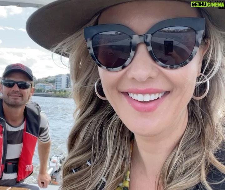 Abby Coleman - 1.4K Likes - Perfect Day for Brisbane River Boat Ride 🚤