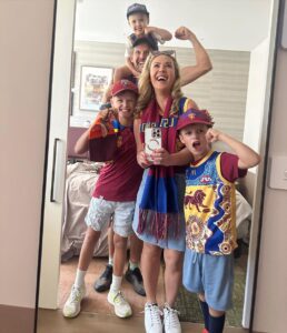 Abby Coleman Instagram - Dream Come true to have our @brisbanelions in the grand final after 19 years!!! We promise we will cheer loud for every supporter who can’t be at the MCG. ❤️ you @brisbanelions #golions🦁 Melbourne, Victoria, Australia