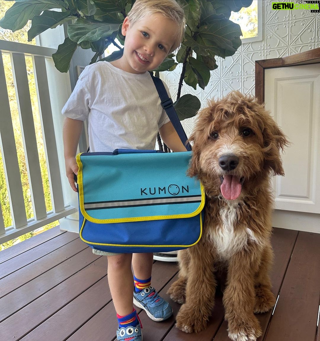 Abby Coleman Instagram - I could not be happier with Kumon… the boys don’t complain about going or doing their worksheets at home (which trust me is a huge win) and my budget focussed hubby thinks the low fees are awesome (a massive win). If you have a child who is struggling with their learning or if you have a child who wants to get ahead they cater for both and for August they have a free two week trial so find a centre near you. Apparently all photos must now include Zeus 🐶 @kumonaustralia_newzealand @kumon_cannon_hill #kumonaustralia #sponsored