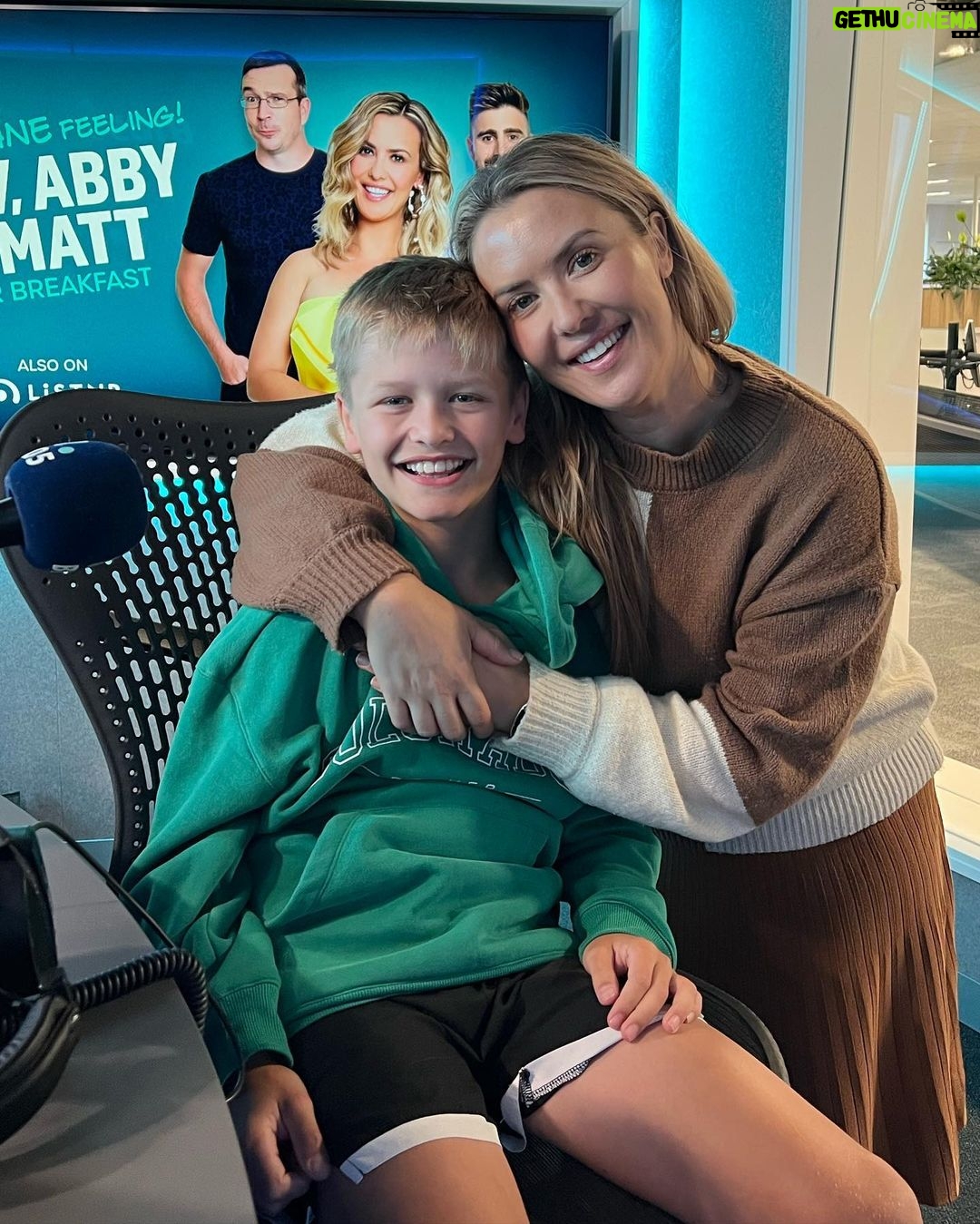 Abby Coleman - 1.7K Likes - When I first got this job at @b105brisbane I was 7 months pregnant with Finny who is now such a young man! #timeflies #hugthemlots