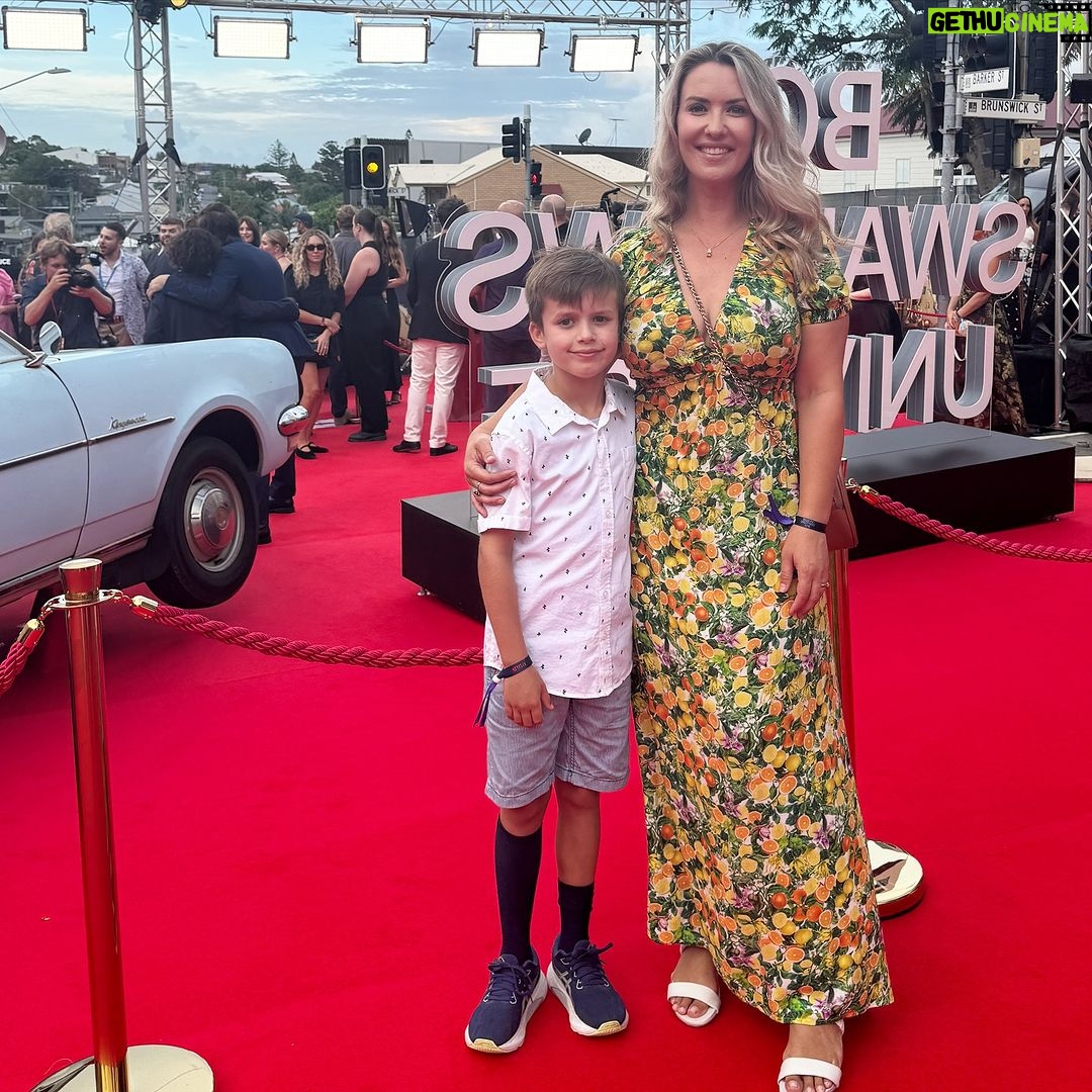 Abby Coleman Instagram - Boy Swallows Universe premiere with my boy @netflixanz #boyswallowsuniverse