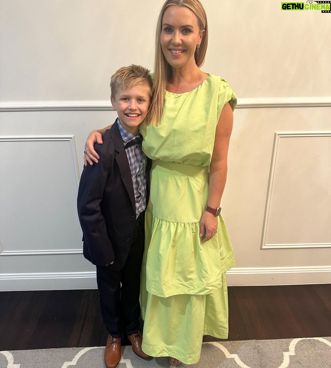 Abby Coleman - 2.4K Likes - Mothers and Sons night at my little man’s school. It always makes me giggle when dads say “you better keep my sons away from my daughters when they are older”…. Good luck to your daughters getting past me 😝😝