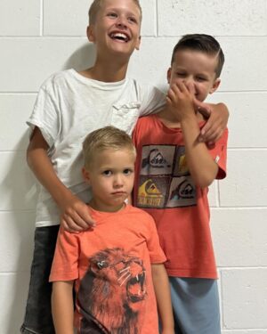 Abby Coleman Instagram - I’m a bag full of emotions with one starting school and one starting high school. The days are long and the years are quick has never felt more true. You will be pleased to know  their dad is just fine because no more childcare fees.