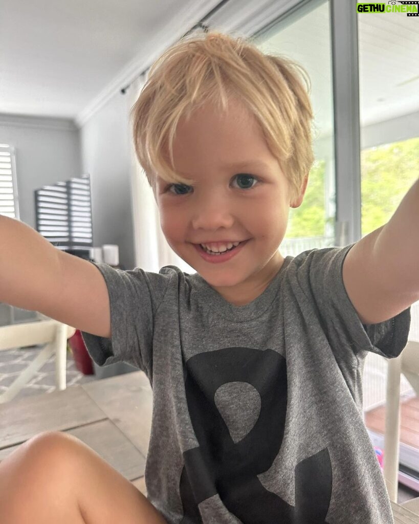 Abby Coleman Instagram - And just like that Koa bear is 5! We thought we knew what suborn was until you came along but our smart beautiful boy we couldn’t love you anymore than we do. May your year of being 5 be filled with all your favourite things- wrestling with your brothers, running races, football, swimming, tennis, basketball and cricket and lots of your best hugs and funny sense of humour. We love you 🥰