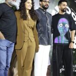 Abhishek Bachchan Instagram - Some magic with these magicians at the #GhoomerTrailer launch yesterday. Thank you for all the love for our trailer. 🙏🏼 #GhoomerInCinemas near you, 18th August.