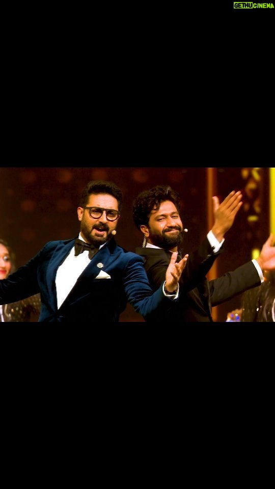 Abhishek Bachchan Instagram - Hosting Nexa IIFA Awards 2023 at Yas Island, Abu Dhabi alongside my co-host and dost @vickykaushal09 was an unforgettable experience. Witness a grand night of entertainment with me only on Colors & Jio Cinema on the 18th of June, 8 PM onwards. #IIFA2023 #IIFAONYAS #YasIsland @colorstv @officialjiocinema