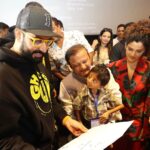 Abhishek Bachchan Instagram - An unforgettable day spent with these specially-abled kids, witnessing their priceless reactions during a special screening of #Ghoomer. Grateful for this heartwarming experience. 🤗🙏🏼 @bhamlafoundation #RBalki @saiyami @angadbedi
