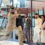 Abhishek Bachchan Instagram - What an honour to walk around the MCG. Now to walk towards the premiere tonight. Wish us luck. @iffmelbourne #TeamGhoomer #IFFM2023 #GhoomerInMelbourne