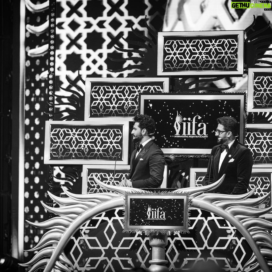 Abhishek Bachchan - 129.6K Likes - A bit of a #photodump from scenes from the backstage of the IIFA awards 2023 in Abu Dhabi. Captured beautifully by my friend @khamkhaphotoartist
Hope you enjoyed the show. Big thank you to my Wizcraft family for putting together a memorable event. A super writing squad @rumifiedritika @abbasdalal and the rest of the gang. @nikitajaisinghani for making me look the part. To the many shots of espresso for keeping me going and last but certainly not the least to my brother @vickykaushal09 for being such a cool, dignified, fun, sporting and general ace of a co-host. I’d do this dance with you anytime again, veeré!
