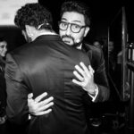 Abhishek Bachchan Instagram - A bit of a #photodump from scenes from the backstage of the IIFA awards 2023 in Abu Dhabi. Captured beautifully by my friend @khamkhaphotoartist Hope you enjoyed the show. Big thank you to my Wizcraft family for putting together a memorable event. A super writing squad @rumifiedritika @abbasdalal and the rest of the gang. @nikitajaisinghani for making me look the part. To the many shots of espresso for keeping me going and last but certainly not the least to my brother @vickykaushal09 for being such a cool, dignified, fun, sporting and general ace of a co-host. I’d do this dance with you anytime again, veeré!