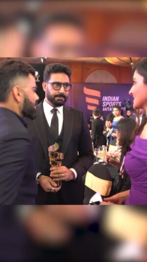 Abhishek Bachchan Instagram - An evening with friends and sporting idols. #IndianSportsHonours