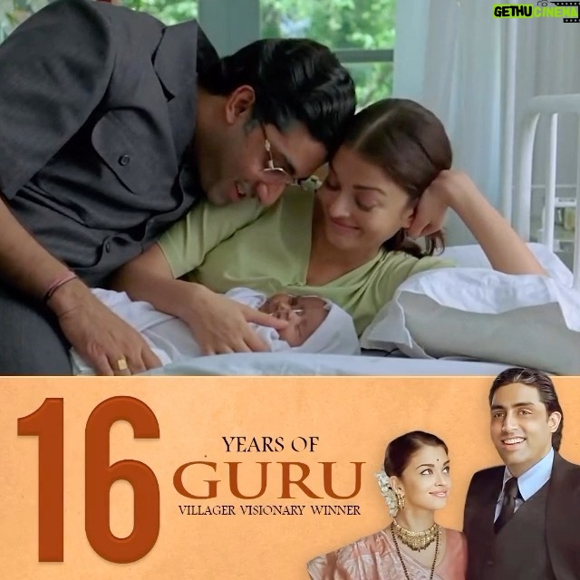 Abhishek Bachchan Instagram - 16 years down the line and Gurukant Desai still remains close to heart! ❤️ #Guru #16YearsOfGuru #ManiRatnam @aishwaryaraibachchan_arb @arrahman @mithunchakrabortyofficial @actormaddy @balanvidya @vijaykrishnaacharyaofficial @madrastalkies