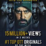 Abhishek Bachchan Instagram - This is amazing!!! Thank you all so much for the love. More than 15 million views till date and no.1 on the OTT charts for the last 2 weeks! Inspires me to work even harder. 🙏🏽🤗 #breatheintotheshadows India