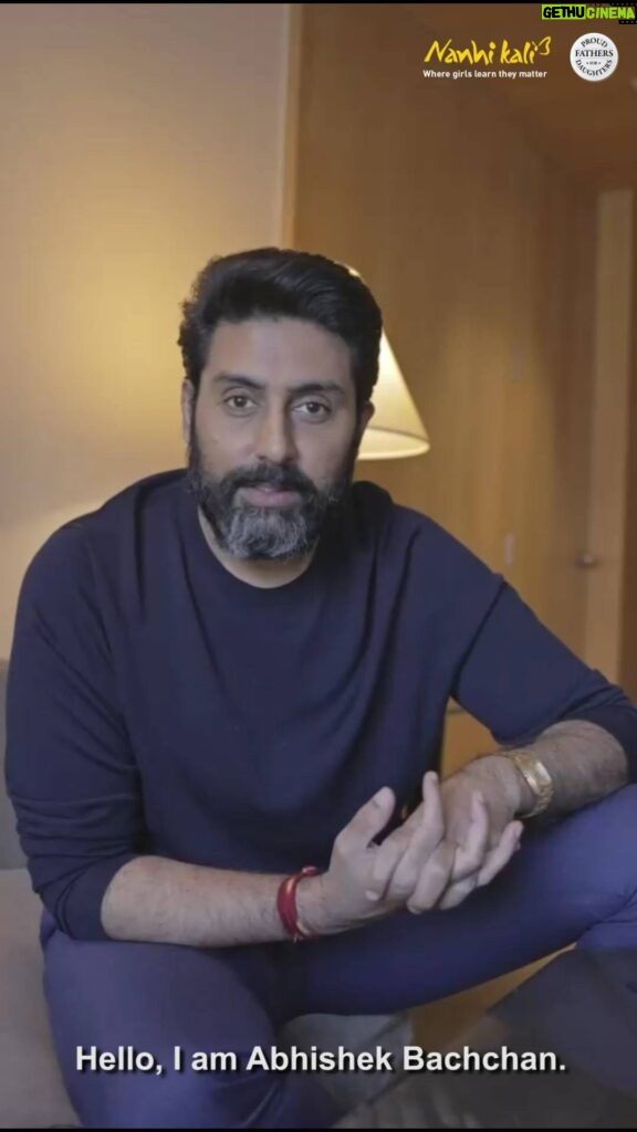 Abhishek Bachchan Instagram - Hear, hear! A proud father himself, Bachchan Jr. is speaking to all the 'Paa's out there! We are thrilled that he supports #ProudFathersForDaughters to keep girls in school. You can do this too. If you haven't yet registered for our event, click the link in bio.