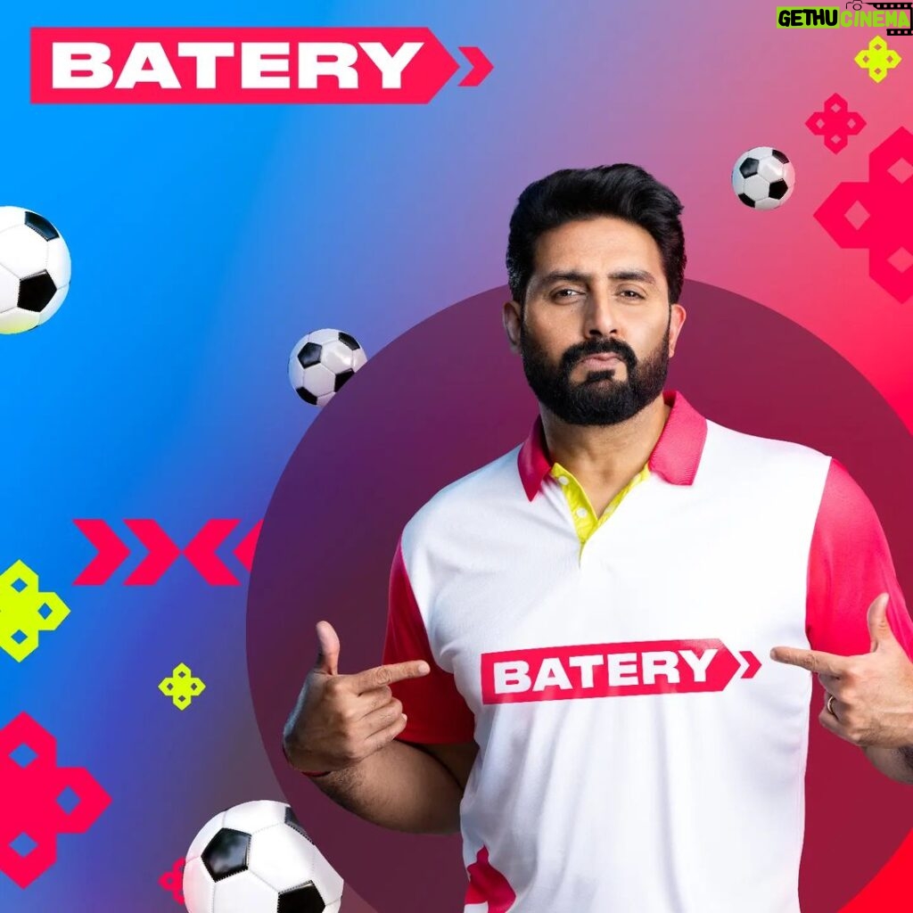 Abhishek Bachchan Instagram - Search for BATERYPLAY on the Internet and enjoy the gaming experience! Cheer for your favourite ISL team together with BATERY! BATERY is a platform where everyone can demonstrate their own unique playing style! #batery #bateryplay https://batery.ai