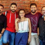 Abhishek Bachchan Instagram - Five of us, five years strong. 🤗🙏🏽 #5YearsOfManmarziyaan @anuragkashyap10 @taapsee @vickykaushal09 @aanandlrai
