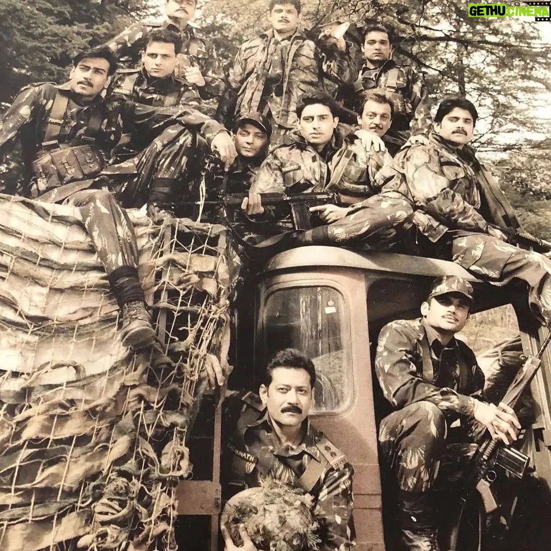 Abhishek Bachchan - 112.5K Likes - Time flies! Cannot believe it’s been 20 yrs since the release of L.O.C.
Such great memories making the film with so many friends. But an even greater honour to be able to tell the stories of our true heroes in the Indian armed forces. Thank you JP sahab for choosing me and giving me the opportunity to be a part in the film.
#20YearsOfLOCKargil
#VikramBatra #AjayDevgn #SanjayDutt #SunielShetty #SaifAliKhan #SanjayKapoor #AkshayeKhanna #NagarjunaAkkineni #AshutoshRana #RaniMukerji #ManojBajpayee #KareenaKapoor #RaveenaTandon #EshaDeol #RajBabbar #MohnishBehl #SudeshBerry #DivyaDutta #AyubKhan #ArmanKohli #RohitRoy #MukeshTiwari #AshishVidyarthi #RajZutshi