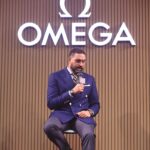 Abhishek Bachchan Instagram - It’s always a pleasure to spend time with my @omega family! Over the weekend in Delhi for the #OmegaGolfTrophy Loving my new Aqua Terra Master chronometer worldtimer. It’s a thing of beauty! Also, to my people at @herringboneandsui for, as always, making me look great ( if I may say so 😉), thank you. #omegawatches #natostraps #aquaterra #titanium #seamaster300 @nikitajaisinghani 🤗 India