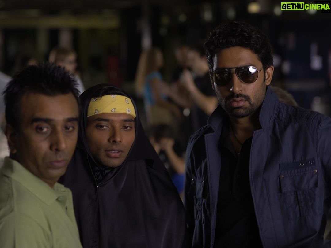 Abhishek Bachchan Instagram - I took this photo of Sanjay whilst we were filming the climax of Dhoom 2 in South Africa. We made 2 films together - Dhoom and Dhoom 2. Sanju, when I spoke to you last week and we were reminiscing about our shoots and memories I would never have imagined even in my craziest dreams that I would have to write a post like this. I’m shocked beyond belief. 💔 You had faith in me, even when I didn’t. You gave me my first ever hit!!! I can never ever forget that or be able express what it meant to me. I will cherish your friendship always. Rest in peace my brother.