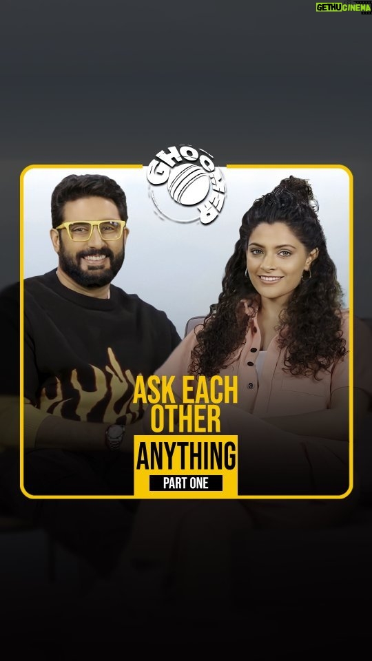 Abhishek Bachchan Instagram - As #Ghoomer hits the theatres, @bachchan and @saiyami talk about the most challenging aspects of playing Paddy and the multiple emotions attached to it! 💛🏏 Catch the full interview on IMDb's YouTube channel (link in bio) 📍 🎬: Ghoomer | In Theatres