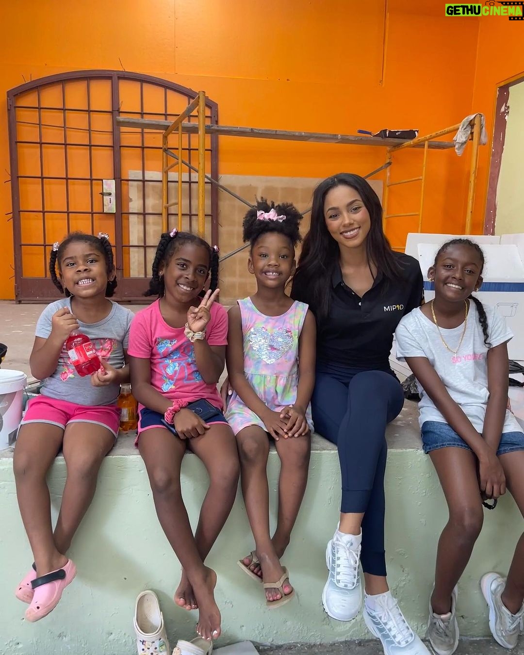 Aché Abrahams Instagram - Yesterday our community came together for the final push to clean and renovate the homework centre which we’re aiming to have re-opened by the end of the month. It warms my heart to see the children of La Seiva Village so excited and so involved ☺️. This is where I grew up and I remember how much of a positive impact the homework centre had on me as a child so I’m proud to say that @invisiblescarsproject_mwtt is sponsoring the financing for the infrastructure and renovations to get these doors open for the children of our community. Thank you to my beautiful community, my family and loved ones for coming together to make this possible! Every child deserves an opportunity to have a safe space and support system to help them achieve their aspirations in life. Here in T&T we have a famous saying, “it takes a village to raise a child,” so let’s get back to that ethos ❤️🙏🏽 #missworld #beautywithapurpose #roadtomissworld #InvisibleScarsProject #missworldtrinidadandtobago Trinidad and Tobago