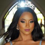 Aché Abrahams Instagram - A little peek into our shoot today😉🩵✨ the team: @shannonbrittophotographytt 🎥📸 Glam by @theepitomeofbeautybycarlton @sachacosmeticsofficial 💄 Beautiful gown by @kootiscouture Location @stone.chateau Trinidad and Tobago