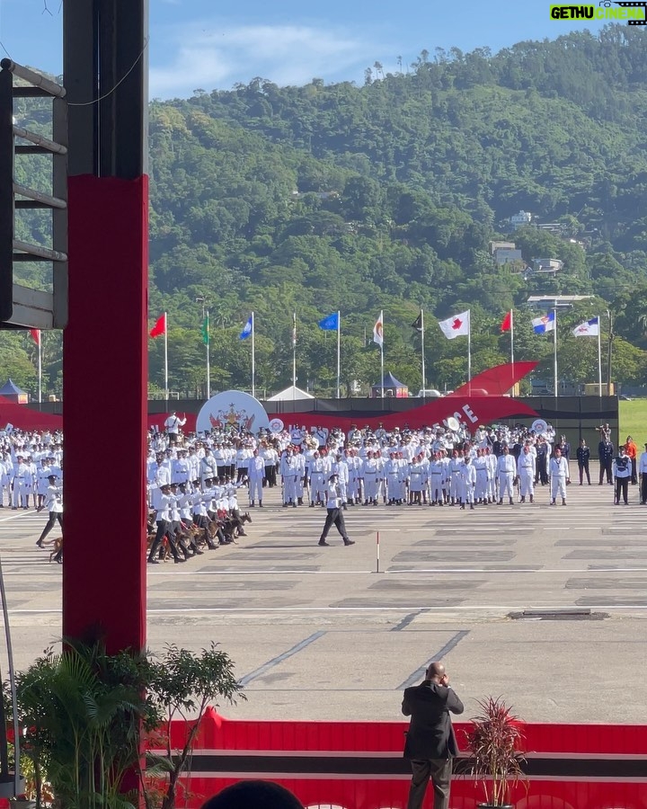 Aché Abrahams Instagram - Yesterday I got to celebrate Independence Day at the Independence Day parade🥳🇹🇹. I got the incredible opportunity to speak to our Prime minister, Dr the Honourable Keith Rowley, Madame Sharon Rowley, as well as Her Excellency Candace A Bond, the high commissioner of Japan, Jamaica and many other phenomenal people who are truly making an impact! I shared about my excitement to represent our beautiful islands in India later this year for @missworld and my passion to make a difference in the mental health arena. It’s always beautiful when our country comes together to celebrate. You feel the energy in the air🥰. T&T is truly unique with rich history, happy people and countless stories to share with this world. Thank you so much @trinidadgenie for having me as your guest🙏🏽 I had a blast. Hope you all had a Happy Independence Day! 🙏🏽❤️ #missworld #beautywithapurpose #roadtomissworld #InvisibleScarsProject #missworldtrinidadandtobago